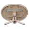 International Concepts Round 36 in Rd Top Pedestal Table, 12 in Leaf, 28.9 inH, Dining Height, Unfinished, 36 W, 48 L K-36RXT-11B - alternate 7